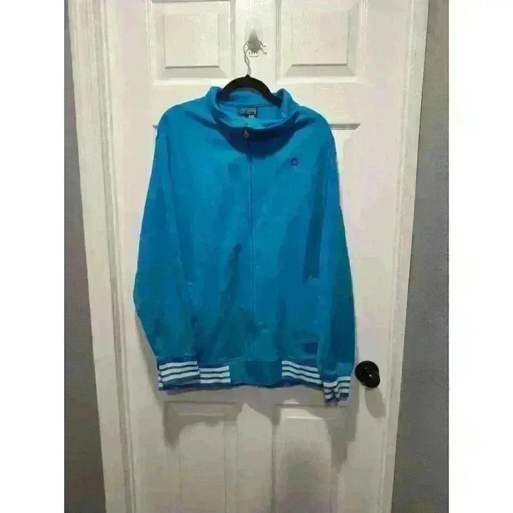 Vintage Y2K Southpole‎ Baggy Blue& White Essential Jacket XXL